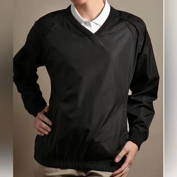 Glen Echo Ultra Light Wind Pulloever Black Size S/M - Picture 1 of 9